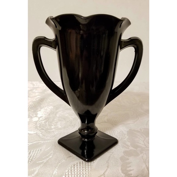 L.E. Smith Black/Amethyst Dance Of The Nudes/Loving Cup - Picture 2 of 9